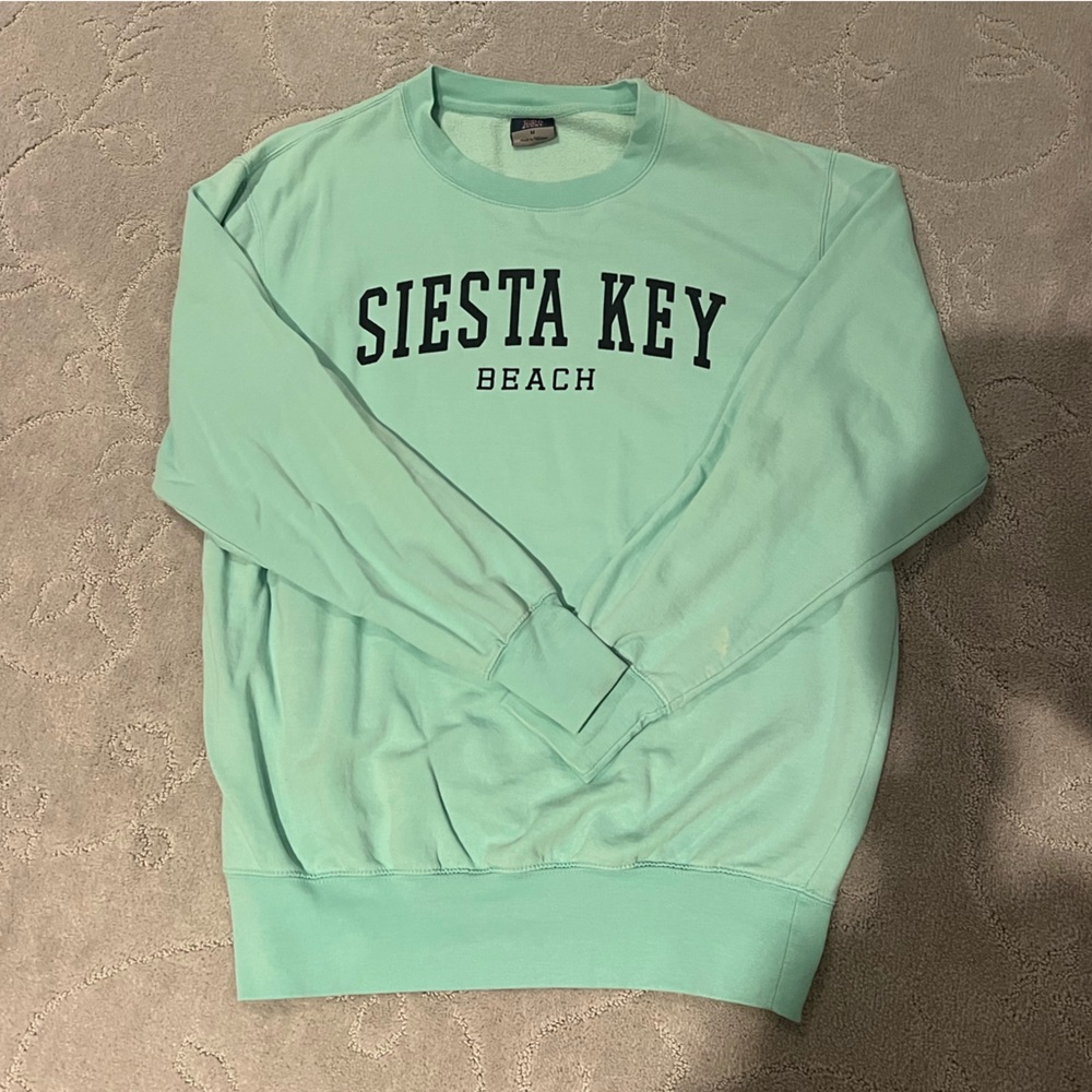 Siesta Key Beach Mint Green Sweatshirt